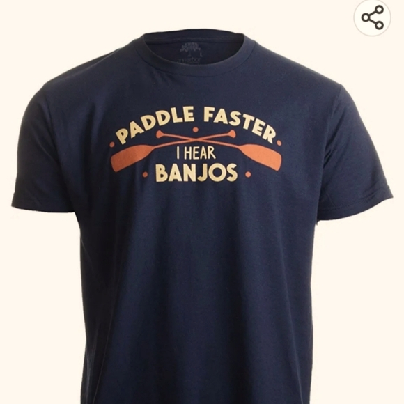 Paddle Faster, I Hear Banjos | Funny Camp T-Shirt Unisex - Picture 1 of 6